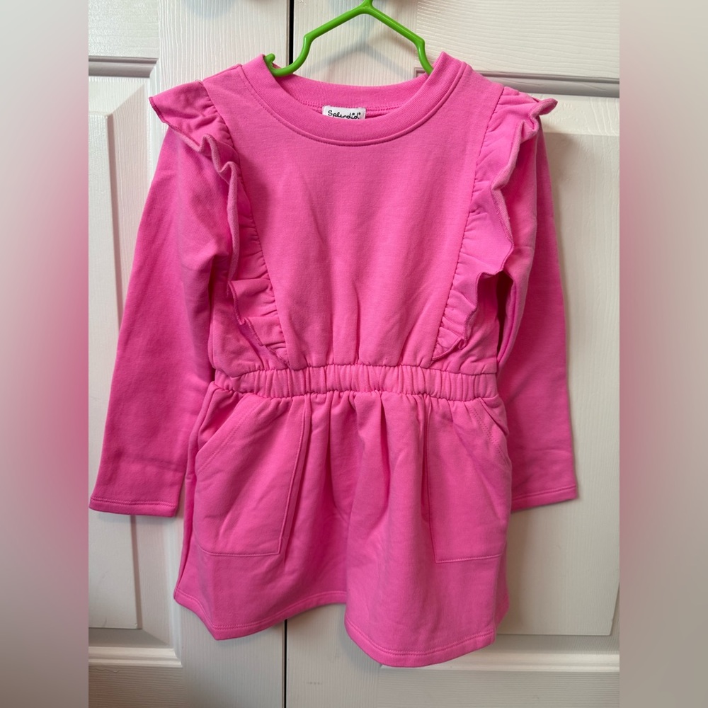 Splendid Pink Ruffled Dress